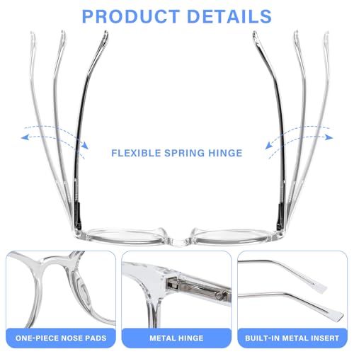 Image of Progressive Multifocal Reading Glasses for Women Men, TR90 Fashion Blue Light Computer Readers