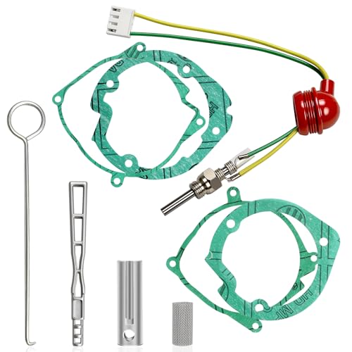 Niutudza Diesel Heater Glow Plug Repair Kit 12V/24V 5KW 8KW Parking Diesel Heater Glow Ignition Plug Kit with Filter Fit for Car Heater Repair Parts Diesel Heater Accessories