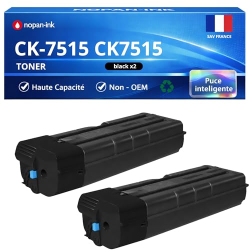 Toner compatible Triumph Adler UTAX CK7515 noir lot de 2