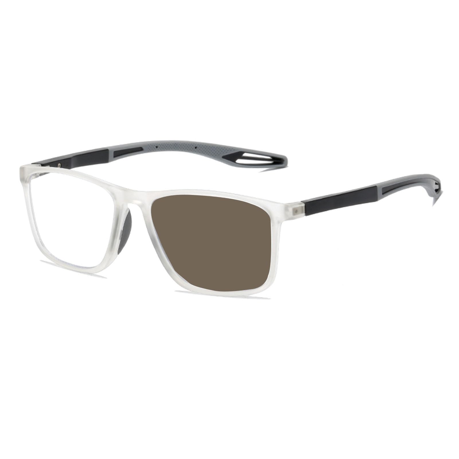 Gafas de Lectura, de Sol Transición Fotocromáticas, Anti Luz Azul, para Hombres Mujeres Lector Al Aire Libre (Color : Clear, Size : 2.0X)