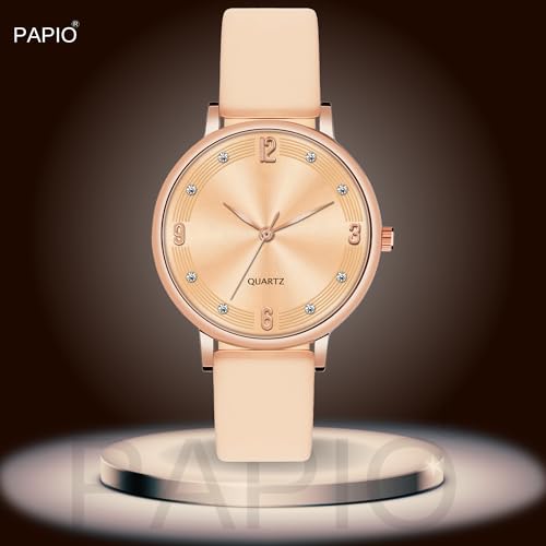 Image of PAPIO Silicone Strap Elegant Women's Analog Wrist Watch for Ladies and Girls | Stylish & Trendy | Premium Strap | Perfect for Casual, Party & Formal Wear