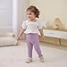 DREAM BUS Baby Girl Boy Pants Toddler Leggings Solid Ribbed Toddler Sweatpants Infant Newborn Leggings Baby Boy Jogger Pants Purple