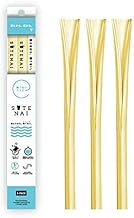 SUTENAI（ステナイ）シリコンストロー マイストローに最適 開いて洗えて、ブラシ不要 (YELLOW-SEMI-CLEAR-)