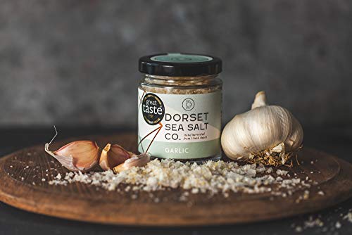Sal marina Dorset con sabor a ajo 4.4 oz miniatura 2
