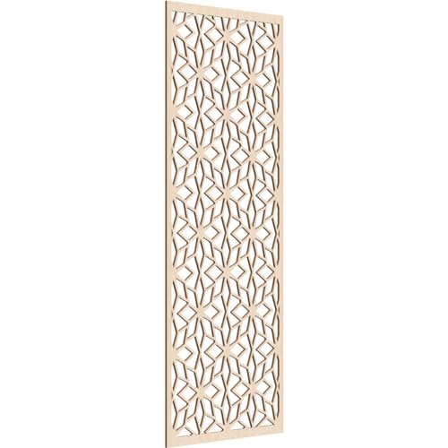 Image of 33 3 /8 inchW x 84 3 /8 inchH x 3 /8 inchT Lake Decorative Fretwork Wood Wall Panels, Red Oak