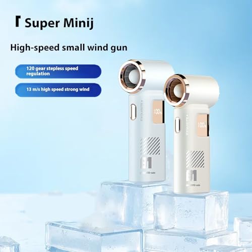 Ventilateur portable à 120 vitesses rechargeable multifonction pour voyage et bureau - 7