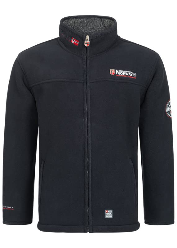 Geographical Norway Distribrands Ubolt Men - Uomo Warm Thick Fleece Zip - Uomo Warm Winter Sweatshirt Jacket Soft - Felpa A Maniche Lunghe Foderata - Ideale Autunno Inverno