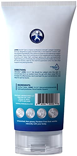 Living Silica Collagen Booster Gel | Living Silica Supplement For Skin Application And Dermal Absorption | Clinically Proven | Promotes Hydration And Collagen Regeneration For Joint And Skin Health | #TOP1