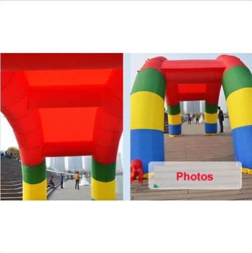 Canglan Technology Arcos dobles de descuento de 25 pies x 15 pies D = 8 m/25 pies arco arco iris inflable nuevo - imagen 5