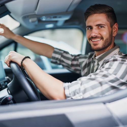 Tigers Eye Bracelet for Men, Natural Crystal Chakra Bracelet for Positive Energy Ease Anxiety, Spiritual Crystal Jewelry 8mm Round Bead Protection Stones Jewelry Gifts for Women Men4