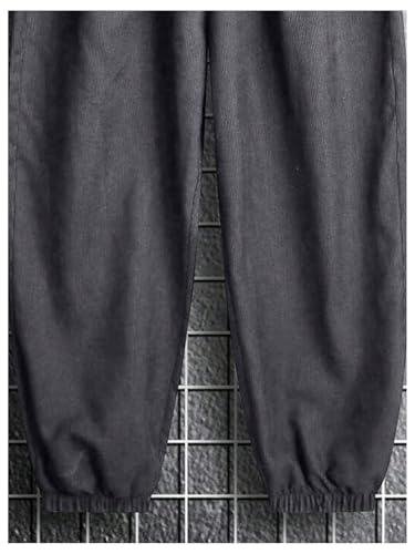 SOLY HUX Men's Corduroy Pants Drawstring Elastic Waist Baggy Casual Joggers Pants with Pockets4