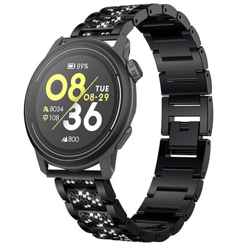 Bracelet montre COROS APEX 2 Pro en métal strass pour vos soirées chic