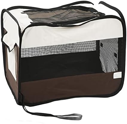 Alomejor Portable Foldable Pet Playpen, Dog Playpen Oxford Cloth Breathable for Small Cats Dogs Rabbits