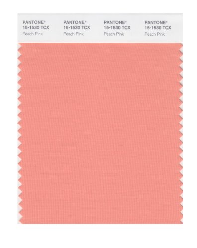 PANTONE Smart 15-1530X Color Swatch Card, Peach Pink