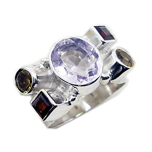 Bague en argent faite main serti clos idéal cadeau anniversaire femme