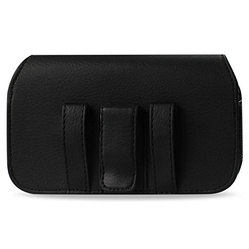 Reiko Leather Horizontal Carrying Pouch For Case For Apple Iphone 6 - Retail Packaging - Black #TOP2