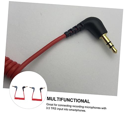 Cable de audio rojo TEHAUX de 2 piezas para micro de exterior 4