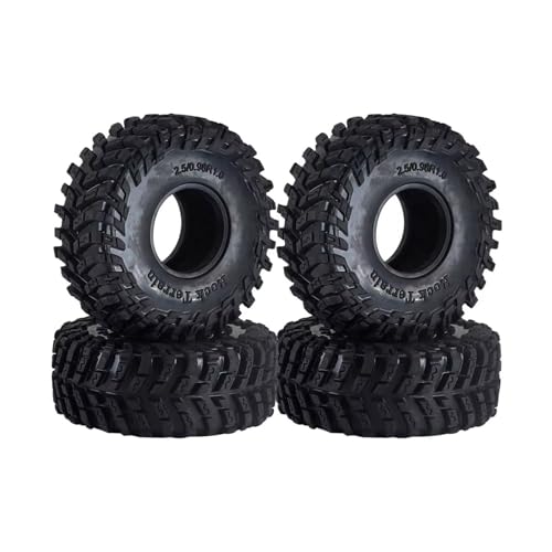Pneus Chevron MT 1.0 anti-patinage pour Axial SCX24 et Traxxas TRX4M 64x25 mm