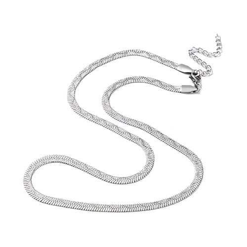 Image of THE MEN THING Chain for Men, Luxury Pure Titanium Steel Chain | Silver Stainless Steel Chain | Necklace Jewellery for Men & Boys