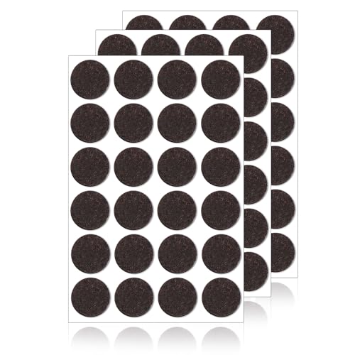 BOHUIZ 72 Stuck Filzgleiter Selbstklebend, 3 mm Dicke Braun Möbelgleiter Stuhl Filzgleiter Antirutsch Pads für Schutz Ihrer Möbel Böden
