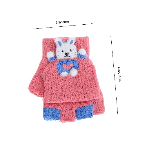 BESTYASH 3pairs Boy Girl Writing Gloves Half Finger Design for for Outdoor Sports Mixed Colors for Boys Girls for Notes Reading2