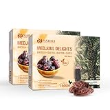 NABALI FAIRKOST Medjoul Dates Delight de Jordania I 100% natural aromático oriental y vegano I Dátiles medjool sin conservantes miel dulce y caramelo (2 kg)