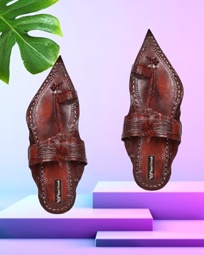 Image of Kolhapuri Chappal for Men|Kolhapuri Slippers for Men|Kolhapuri Shoes for Men|Leather Slippers for Men|Wedding Slippers for Men-A1