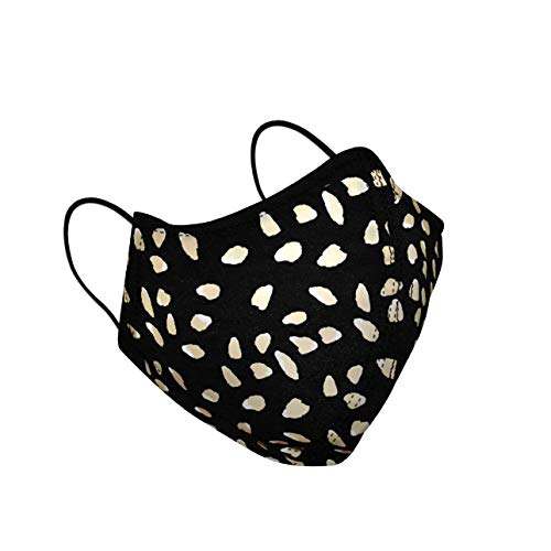 3-Ply Reusable Washable Face Masks for Men & Women. Eco Friendly Face Masks for Breathable, Comfortable Unisex face Protection – SURVIVAL (Leopard)