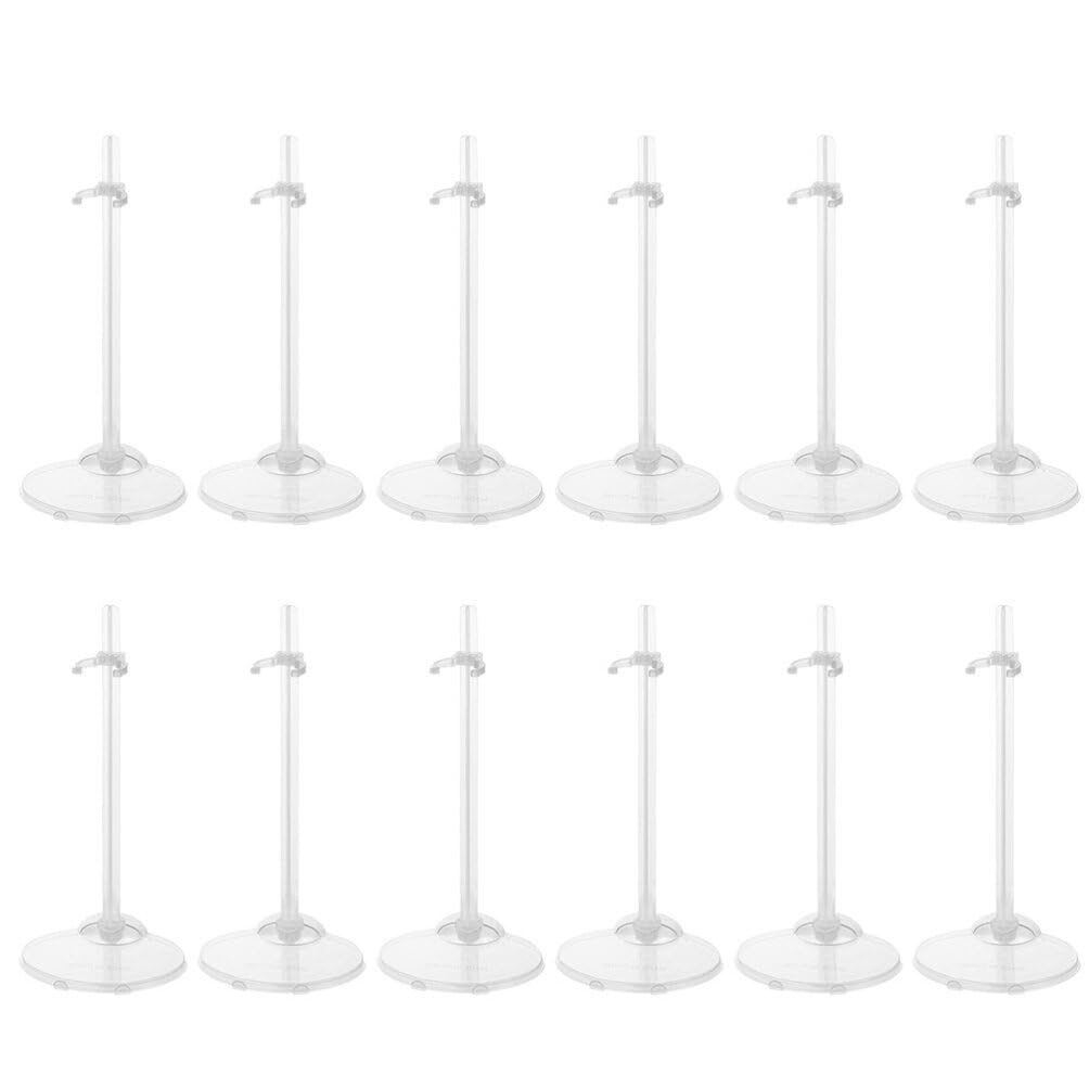MAGICLULU Doll Rack 12pcs Doll Support Capacity Ideal for Storage Display Easy to Clean