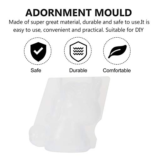 HEMOTON Molde de silicone de unicórnio 3D molde de resina de animal para projetos de artesanato, vel