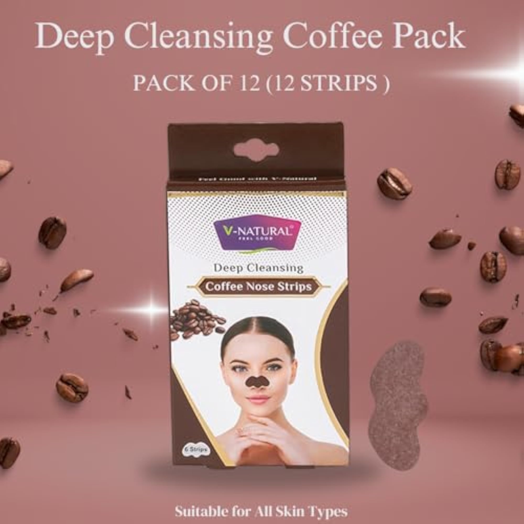 Deep Cleansing Coffee Nose Strips for Blackheads