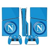 MaD Vision® Kit di skin extra resistente per Playstation (PS5) Slim Disc, set di adesivi in vinile opaco per console + 2 controller - per design Napoli