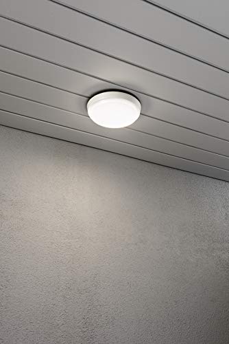Lámpara de pared para exteriores con luz difusa Konstsmide Gnosjö de aluminio plano 5