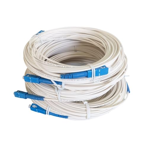 Câble fibre optique FTTH G657B3 blanc 20m SC/UPC raccordement réseau intérieur abonné