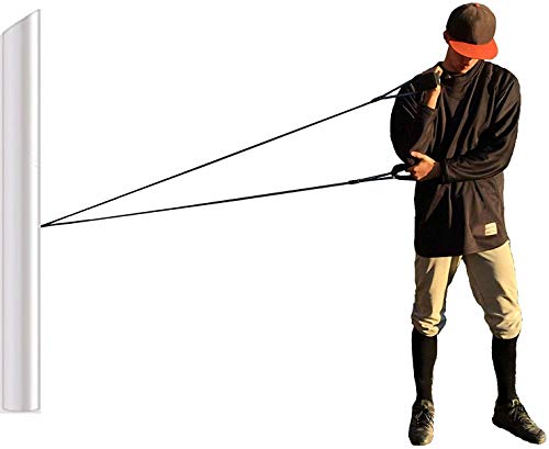 BB-Bands Sports Exercise Baseball/Softball Training Aid Pitching Arm Strength Quarterback Warmup Stretching Resistance Bands j (Black, Adult)