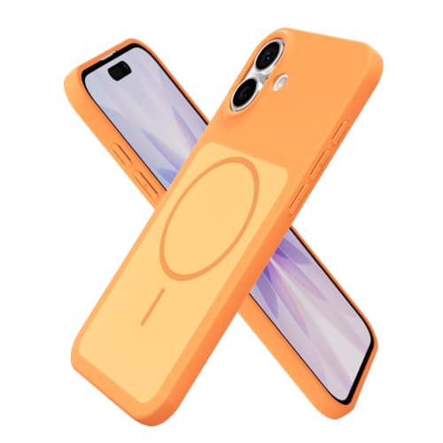 Coque iPhone 17 protection magnétique orange cadeau idéal filles