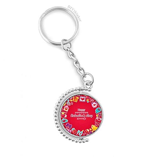 Llavero giratorio de corazón rojo DIYthinker el regalo ideal de San Valentín