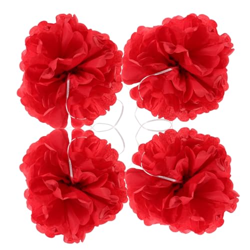 VILLFUL Iridescent Paper Pom Poms Bridal Shower Decorations Wedding Party Ceiling Decorations