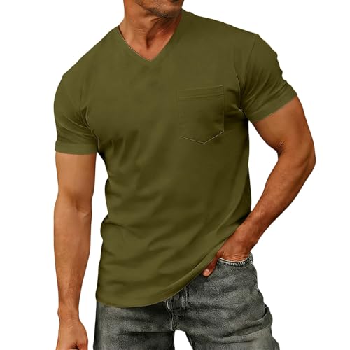 Camisa Casual Hombre EláStica,Camiseta Deporte Hombre Tecnica,Casual de Manga Corta con Bolsillo para Ideal para Actividades Diarias y Uso al Libre Polo T Shirt Top