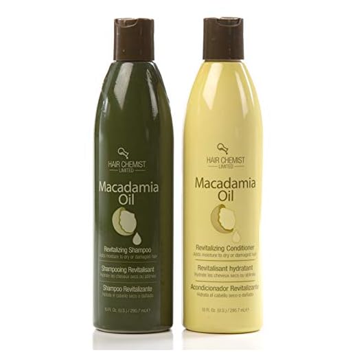 Hair Chemist Macadamia Oil Revitalizing Combo - Shampoo 10 ounce and Conditioner 10 ounce