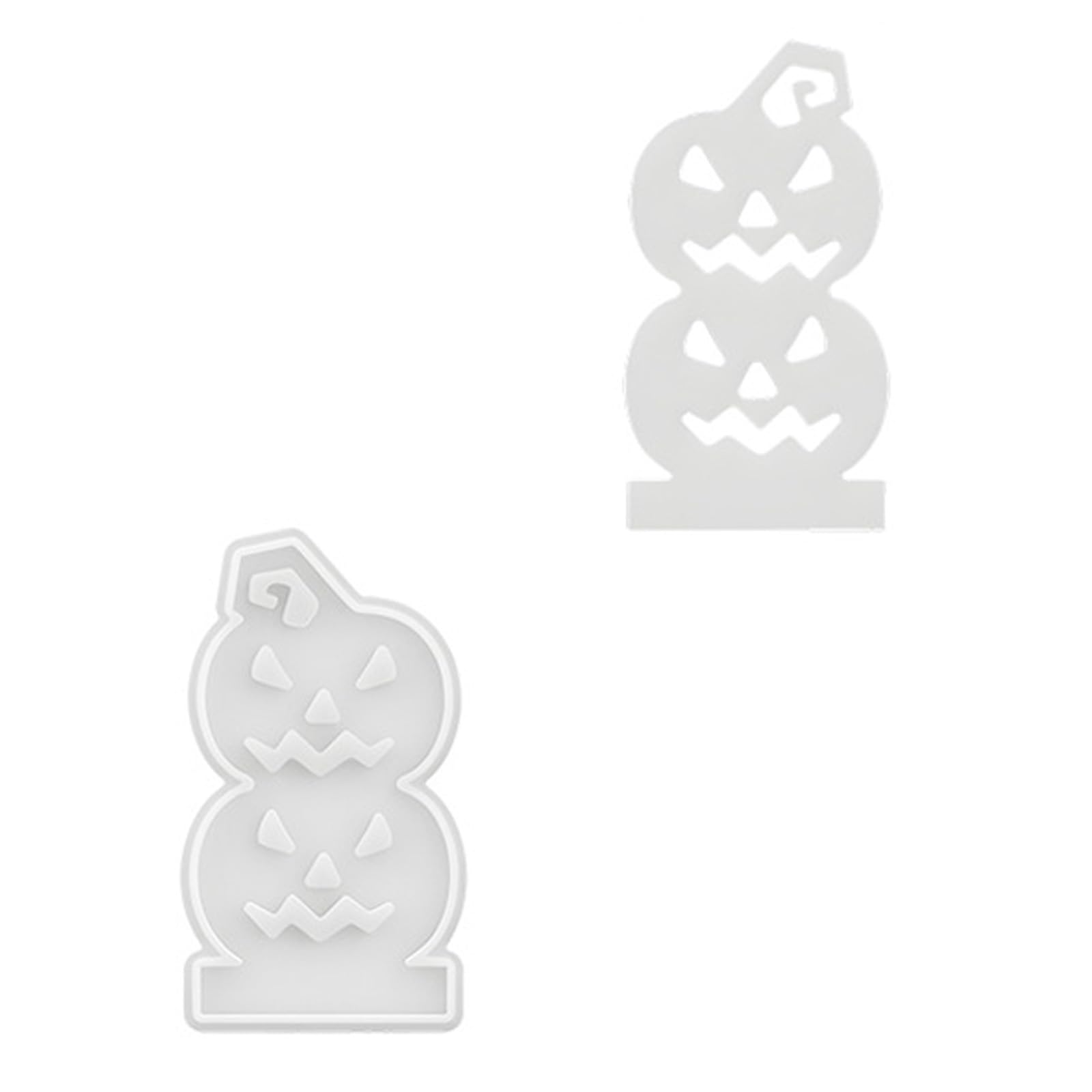 YTtkku Halloween Holder Molds Casting Silicone Epoxy Resin Pumpkins Candlestick Halloween Holder