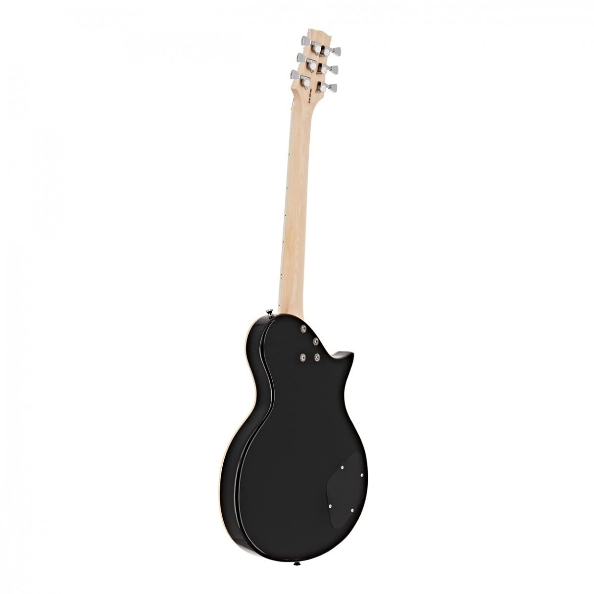 Pacchetto Chitarra Elettrica Mancini Principianti, Ampli 15W | Design Mancino con Ampli 15W e Accessori, Due Humbucker Chiusi Cromati, Top in Acero Fiammato, Manico