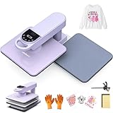 Whubefy Auto Heat Press Machine 15x15 fo...