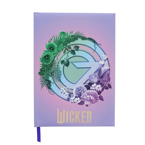 Blueprint Collections Wicked Luxury Cuaderno A5 | Diario de escritura premium | Regalos de películas y teatro Wicked | Diario rayado para escuela, trabajo y diario