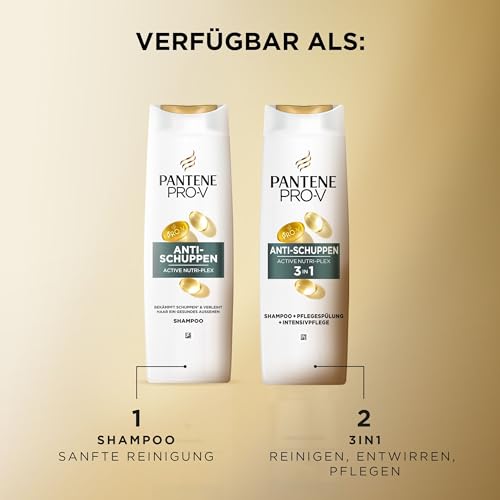 Pantene Pro-V Anti-Schuppen-Shampoo Duo Pack 2x500ML, Hilft bei Regelmäßiger Anwendung, Schuppen zu Verhindern. Schützt die Haarbindungen