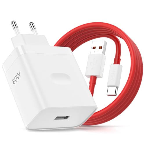 Chargeur Voiture 80W SuperVOOC Pour OnePlus/OPPO/Realme - Double Port USB + Câble USB-C 1m