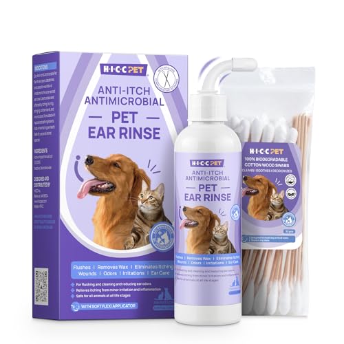 HICC PET Dog Ear Cleaner Solution Vet-Recommended Dog Ear Infection