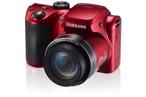 Samsung WB100 Appareil photo numérique 16,2 Mpix Zoom optique 26x Rouge
