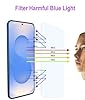 ZSHMJMJ 2 pack Anti Blue Light Tempered Glass Screen Protector for Samsung Galaxy S25 Plus. Eye Protection Tempered Glass Film,No Bubbles,9H, HD, Blue Light Blocking Film for Galaxy S25 Plus 6.7”