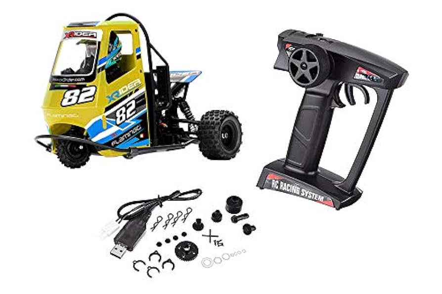 X-RIDER FLAMINGO 1/8 RTR RC RACING TUK TUK TRIKE - YELLOW